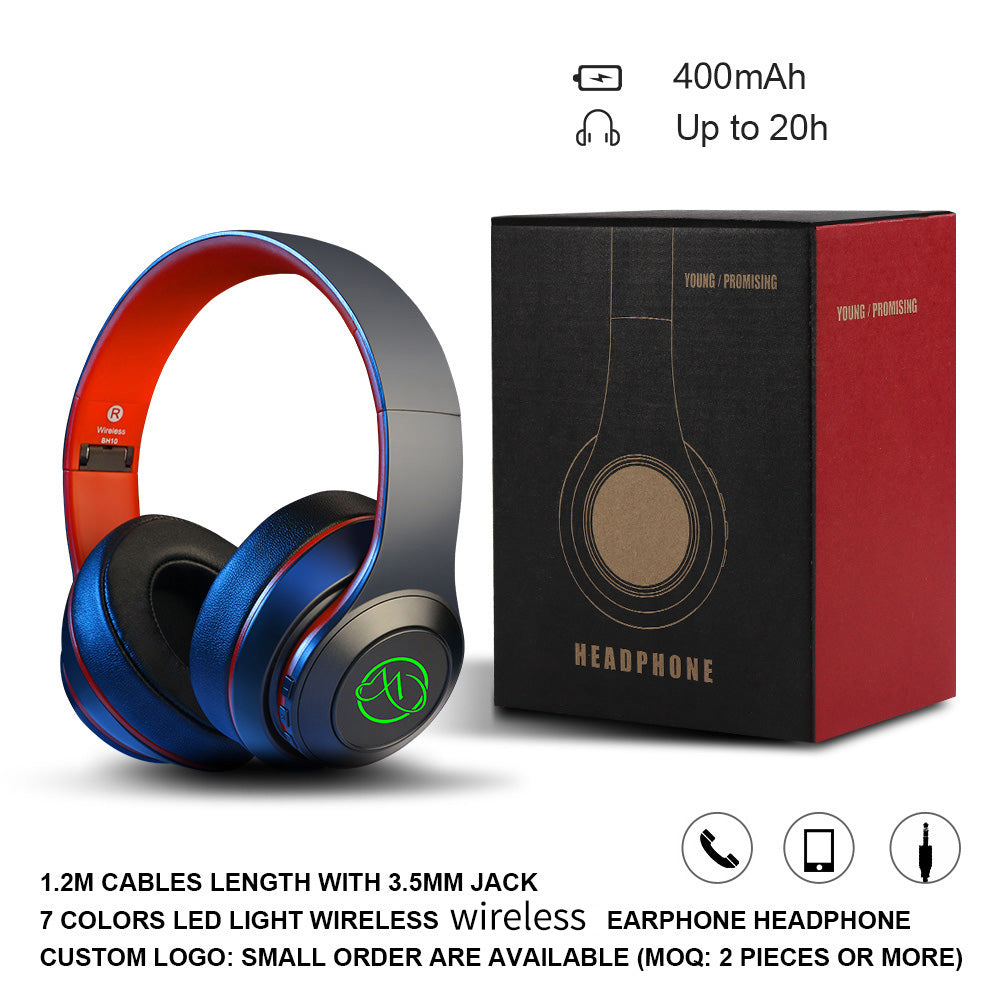 BH10 OEM Headphone Wireless RGB Light Gaming