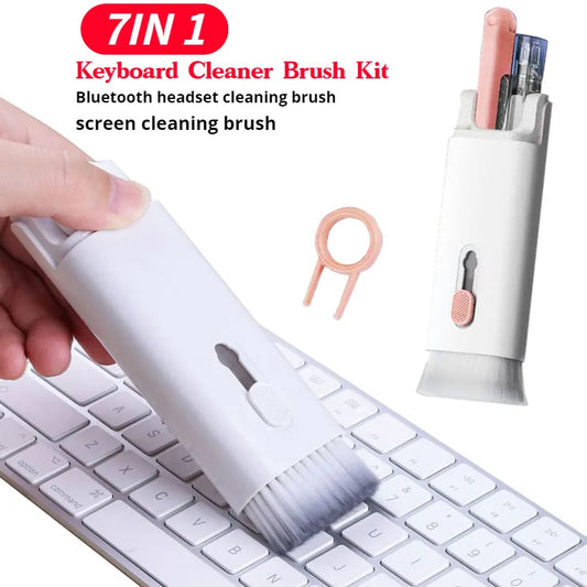 7-In-1 Keyboard Cleaner Brush Kit Earphone Cleaning Pen Keycap Puller Kit