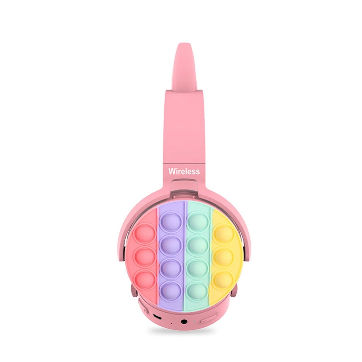 Fidget Headphones Wireless Bluetooth Headphone Pop Bubble On-Ear Headphone